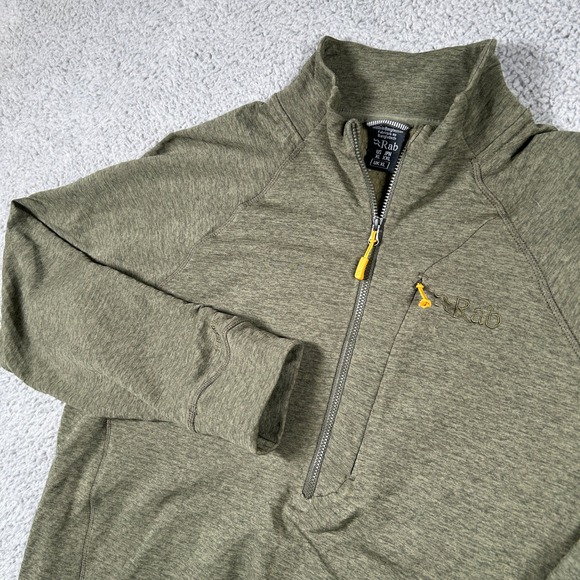 Rab Nexus Jacket Olive Green Quarter Zip Outdoor Lightweight Mens XXL - Picture 1 of 8